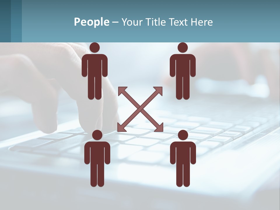 A Person Typing On A Laptop With Their Hands PowerPoint Template