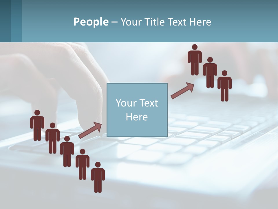 A Person Typing On A Laptop With Their Hands PowerPoint Template
