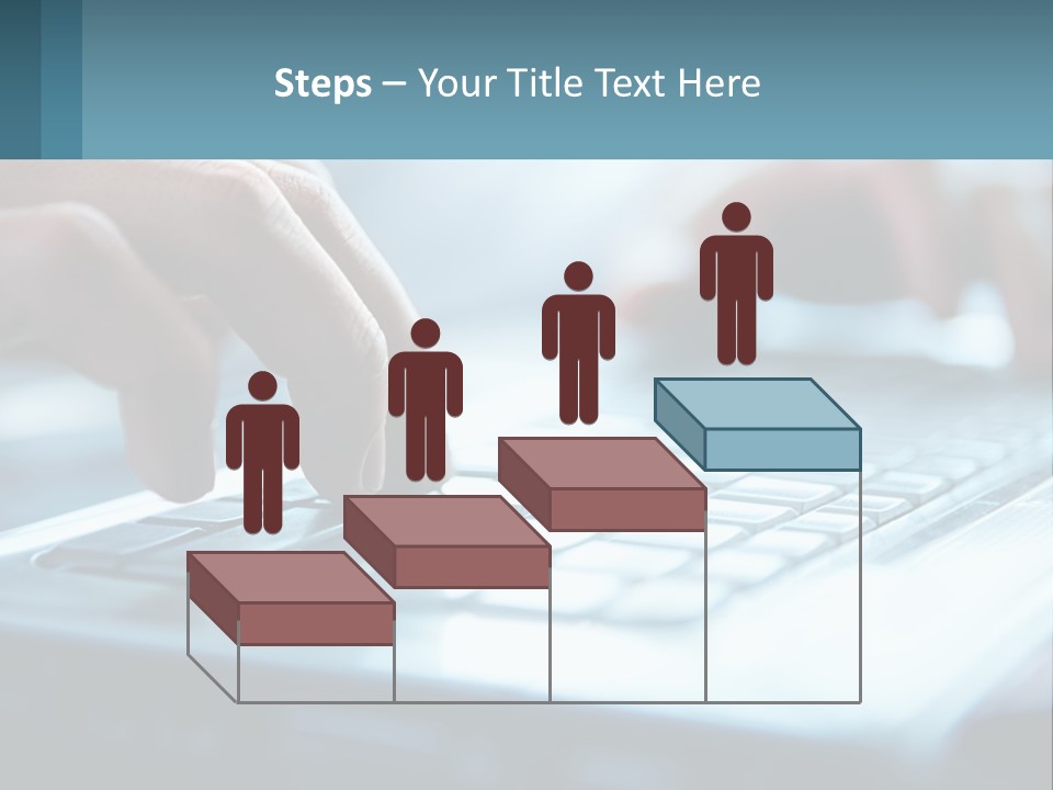 A Person Typing On A Laptop With Their Hands PowerPoint Template