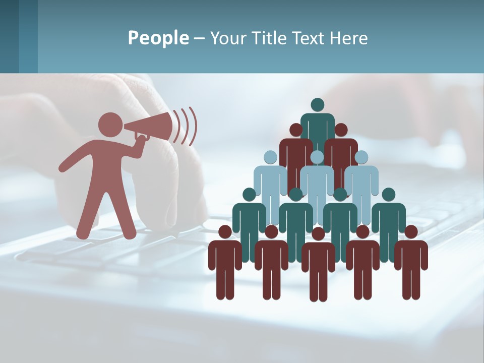 A Person Typing On A Laptop With Their Hands PowerPoint Template