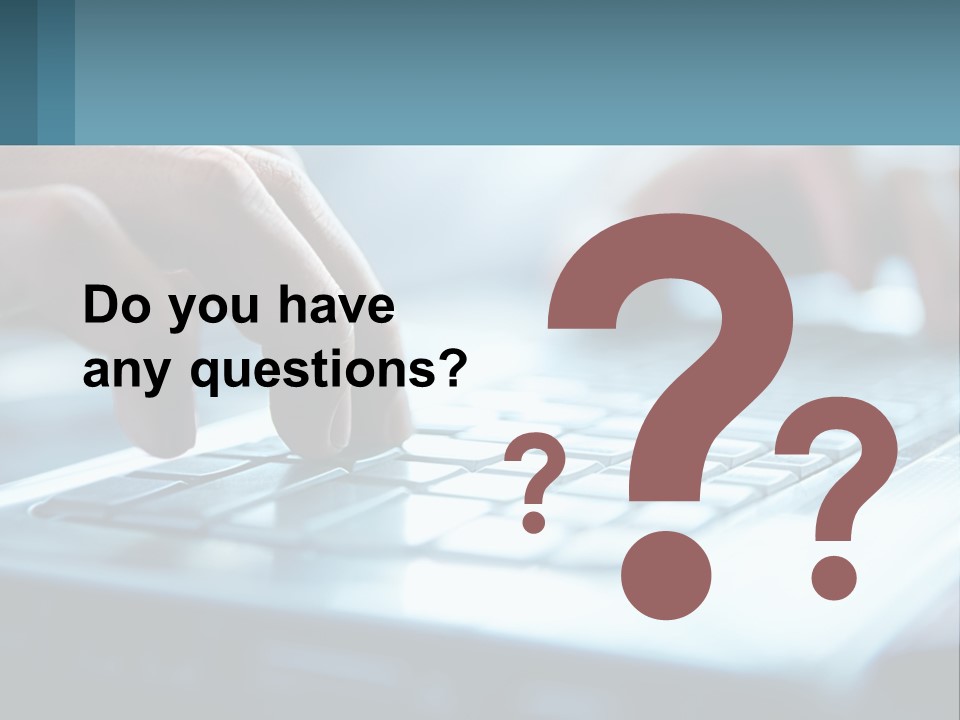 A Person Typing On A Laptop With Their Hands PowerPoint Template