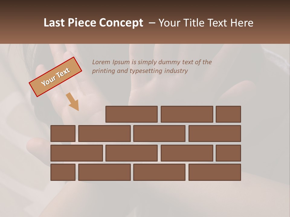 A Woman Covering Her Face With Her Hands PowerPoint Template