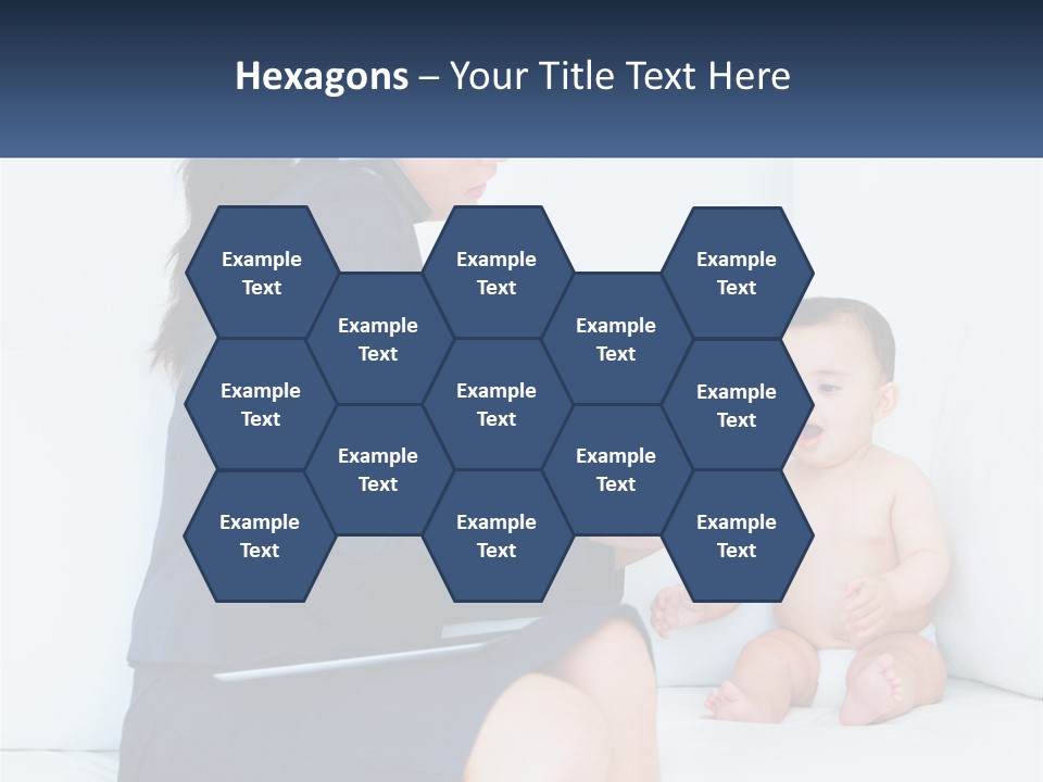 A Woman Feeding A Baby With A Spoon PowerPoint Template