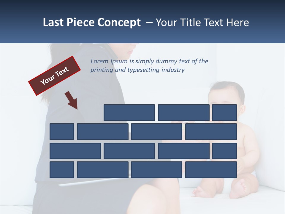A Woman Feeding A Baby With A Spoon PowerPoint Template