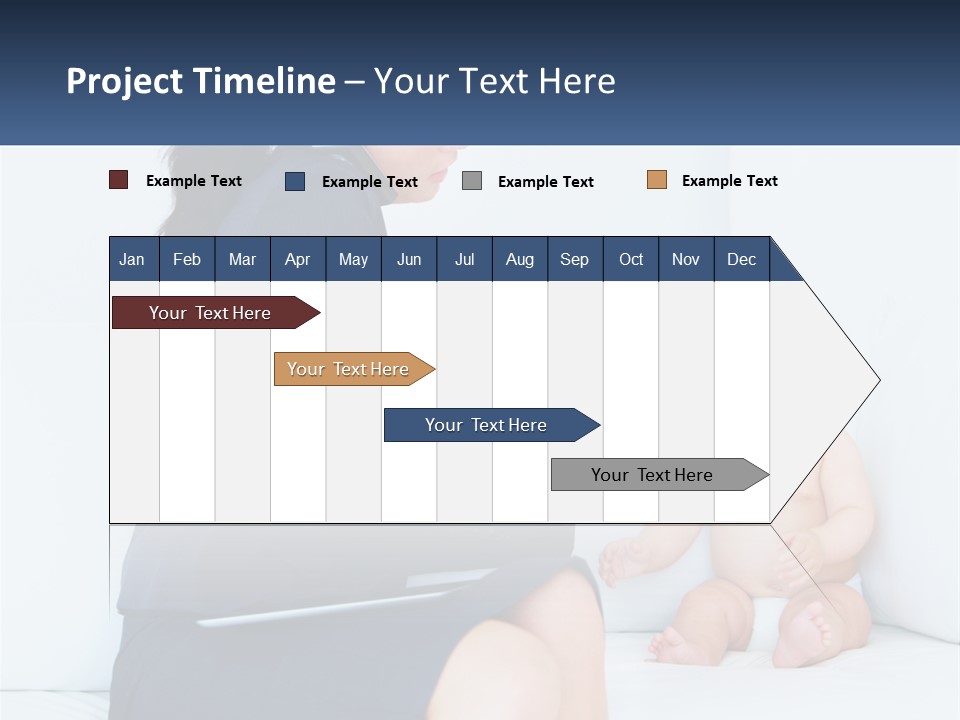 A Woman Feeding A Baby With A Spoon PowerPoint Template