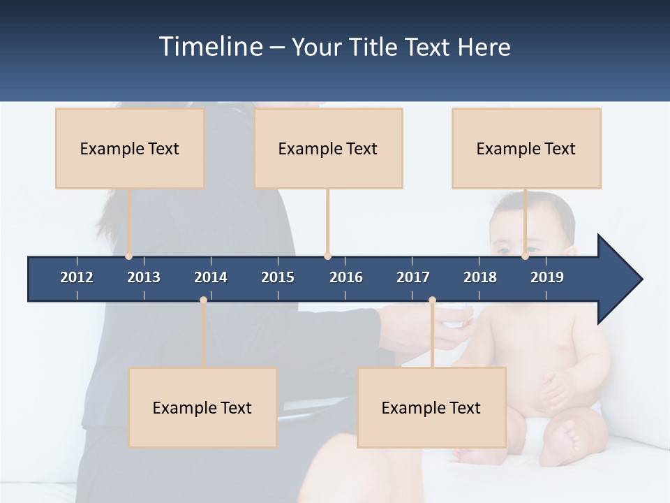 A Woman Feeding A Baby With A Spoon PowerPoint Template