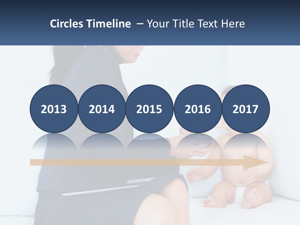 A Woman Feeding A Baby With A Spoon PowerPoint Template