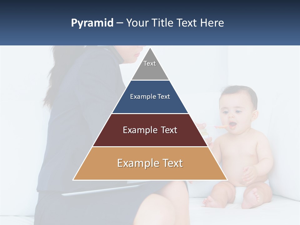 A Woman Feeding A Baby With A Spoon PowerPoint Template