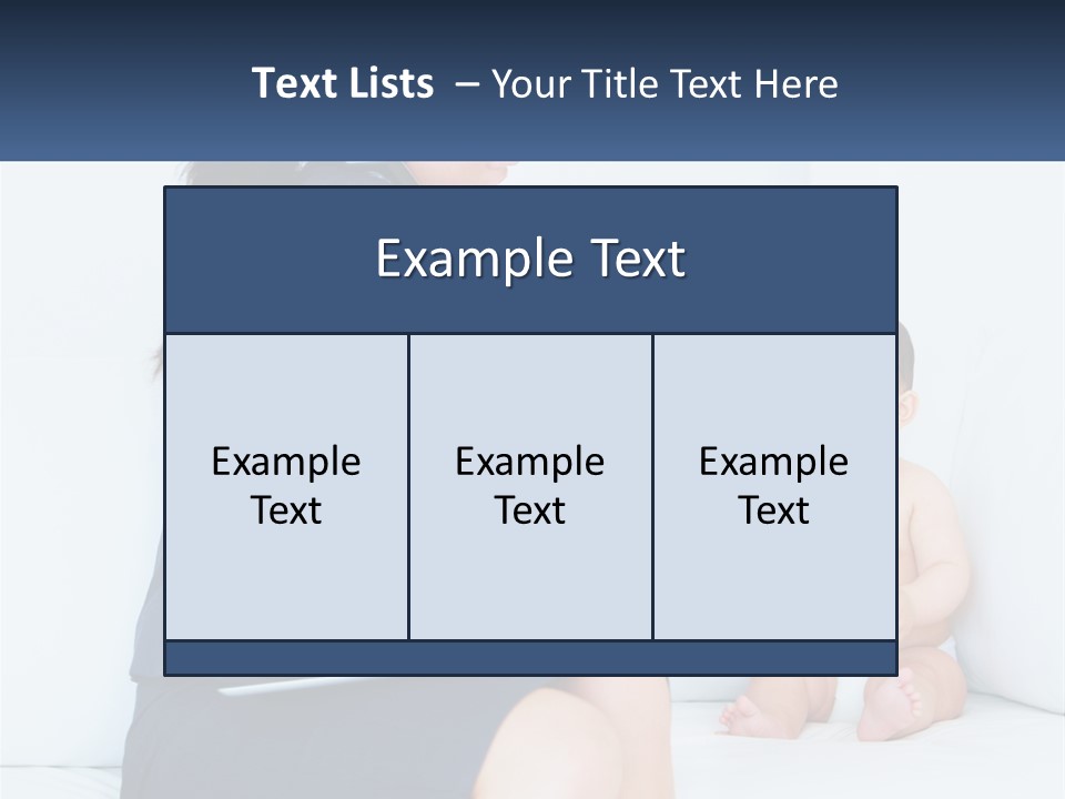 A Woman Feeding A Baby With A Spoon PowerPoint Template