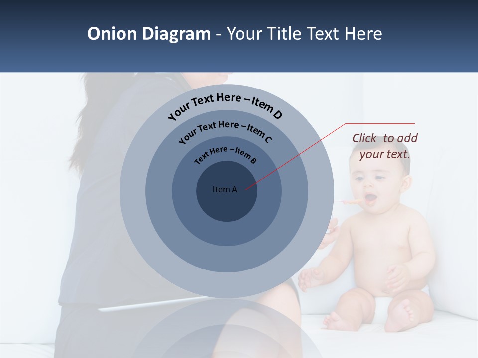 A Woman Feeding A Baby With A Spoon PowerPoint Template