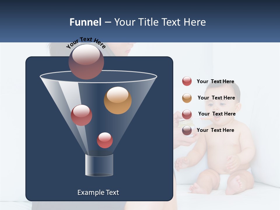A Woman Feeding A Baby With A Spoon PowerPoint Template