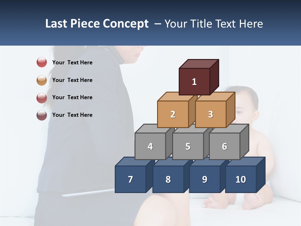 A Woman Feeding A Baby With A Spoon PowerPoint Template