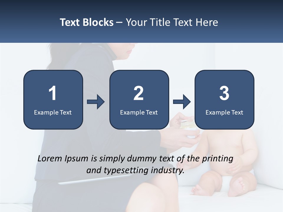 A Woman Feeding A Baby With A Spoon PowerPoint Template