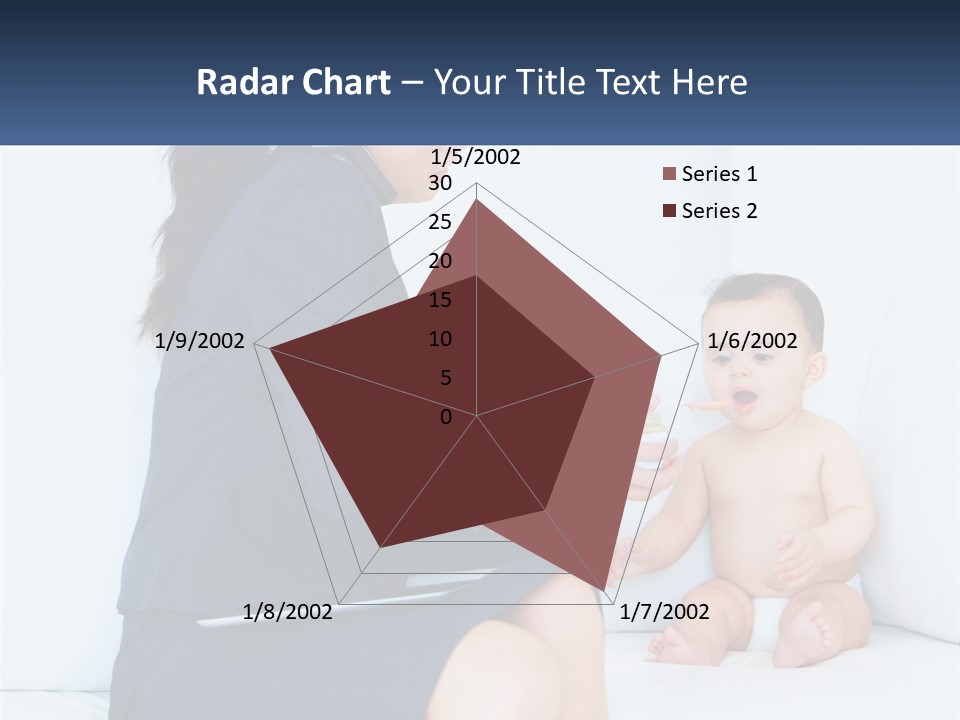 A Woman Feeding A Baby With A Spoon PowerPoint Template