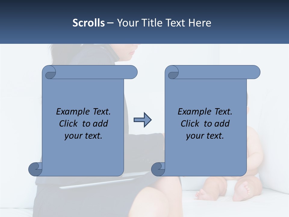 A Woman Feeding A Baby With A Spoon PowerPoint Template