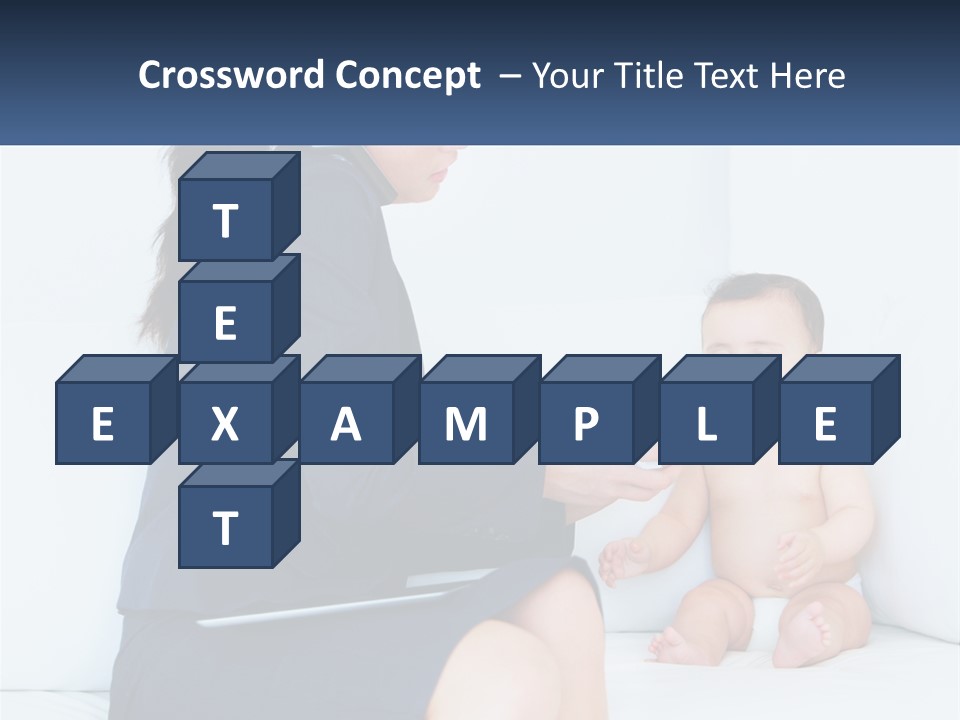 A Woman Feeding A Baby With A Spoon PowerPoint Template