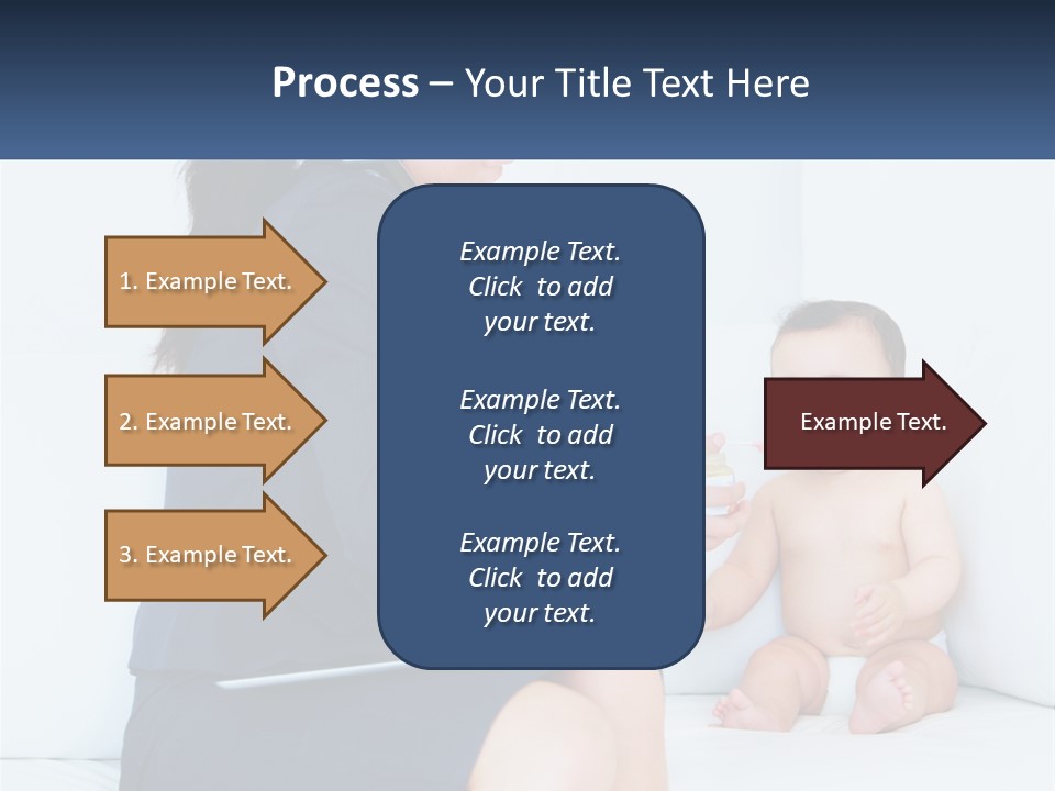 A Woman Feeding A Baby With A Spoon PowerPoint Template