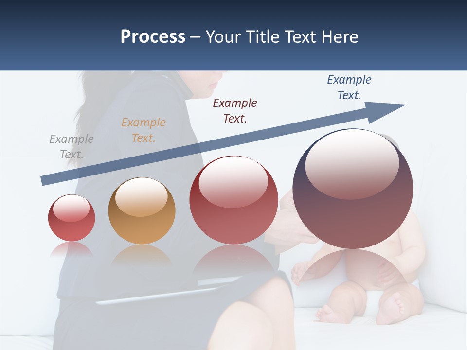 A Woman Feeding A Baby With A Spoon PowerPoint Template