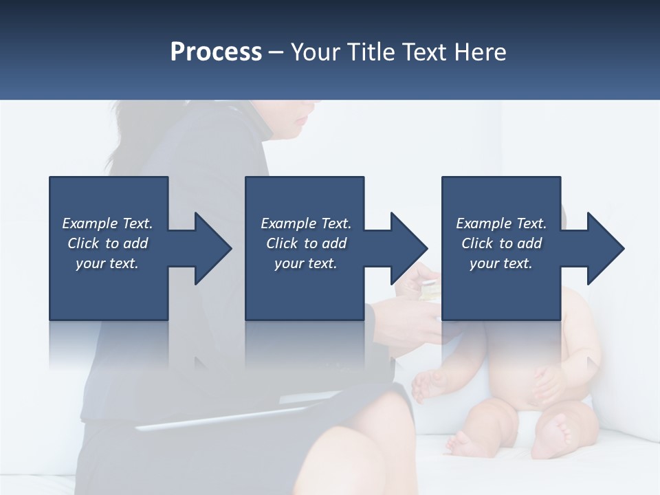A Woman Feeding A Baby With A Spoon PowerPoint Template