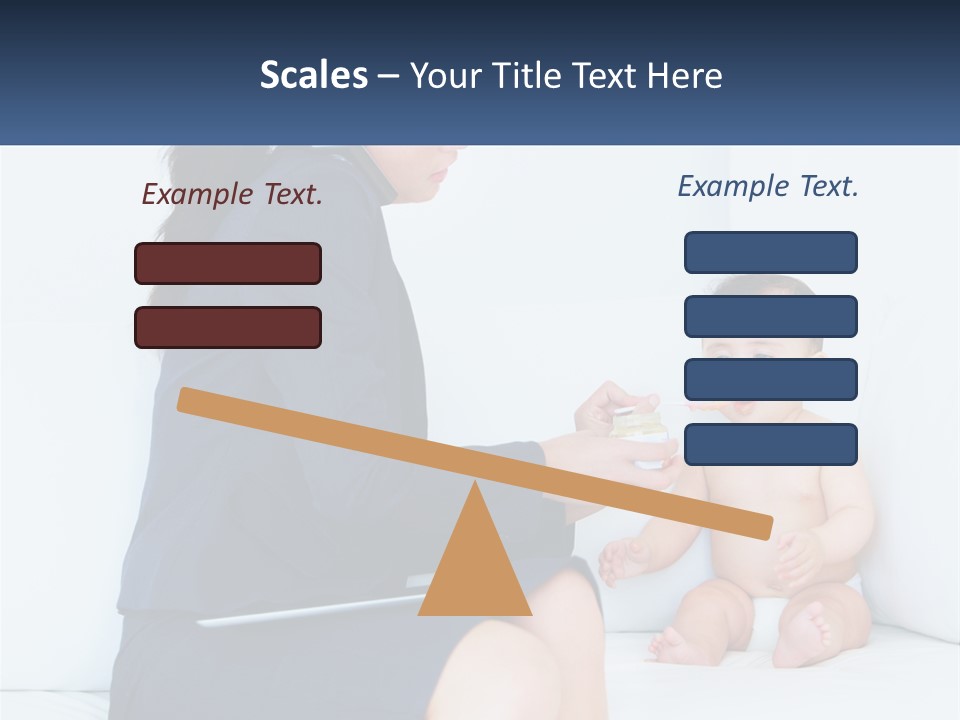 A Woman Feeding A Baby With A Spoon PowerPoint Template