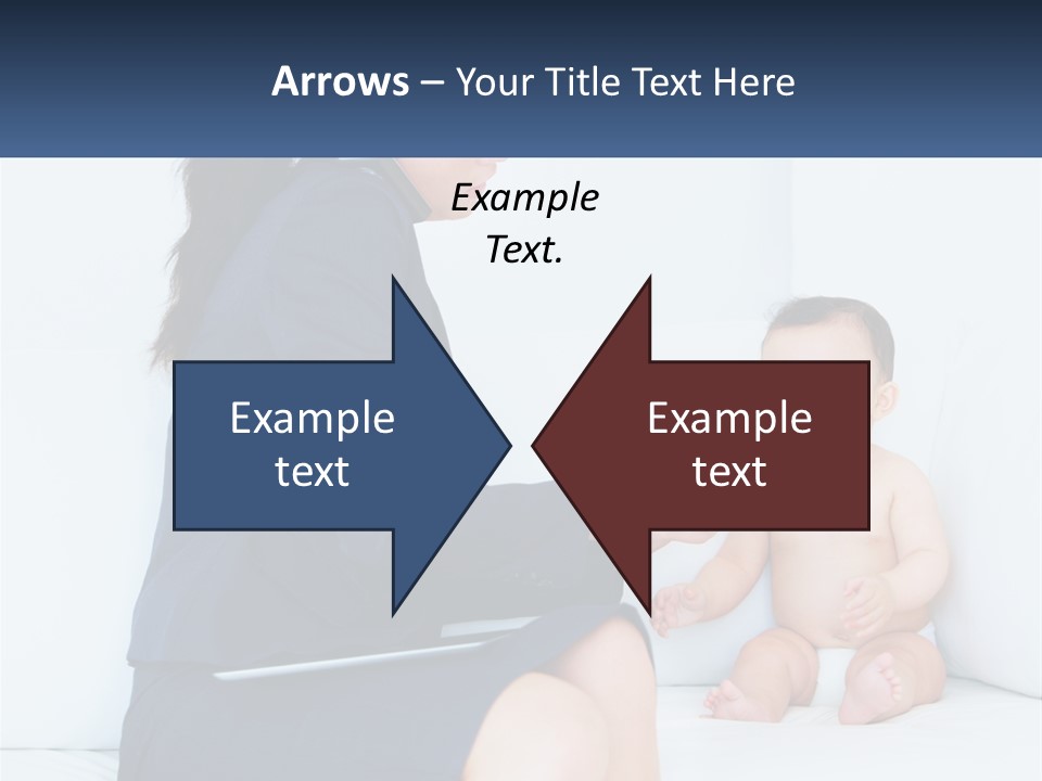 A Woman Feeding A Baby With A Spoon PowerPoint Template