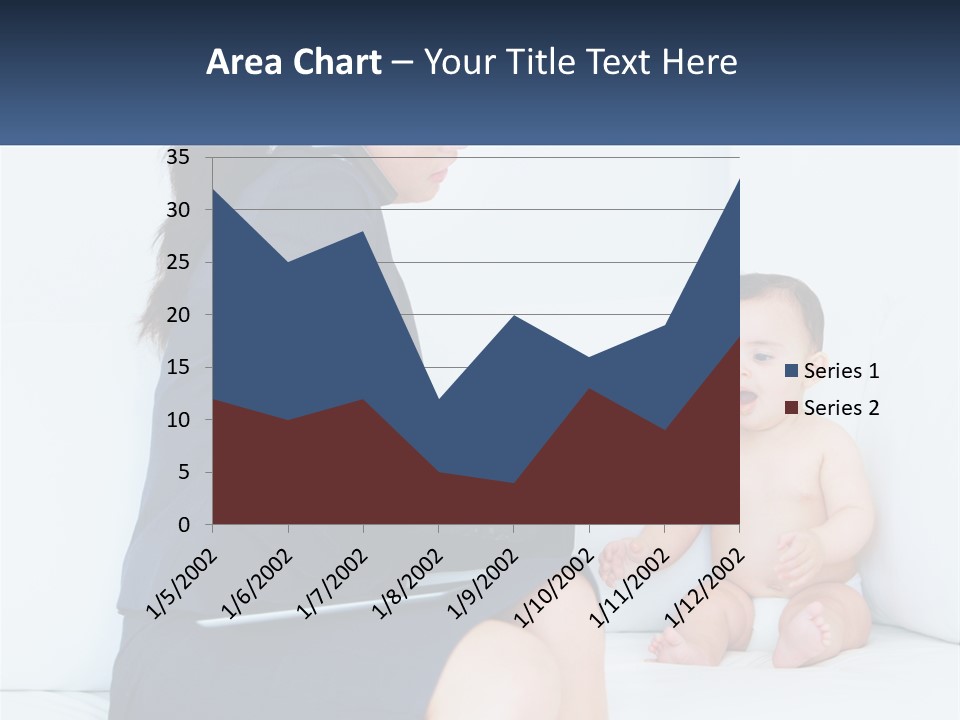 A Woman Feeding A Baby With A Spoon PowerPoint Template