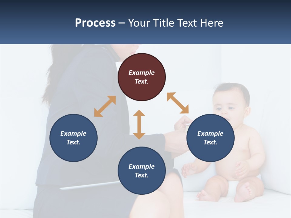 A Woman Feeding A Baby With A Spoon PowerPoint Template
