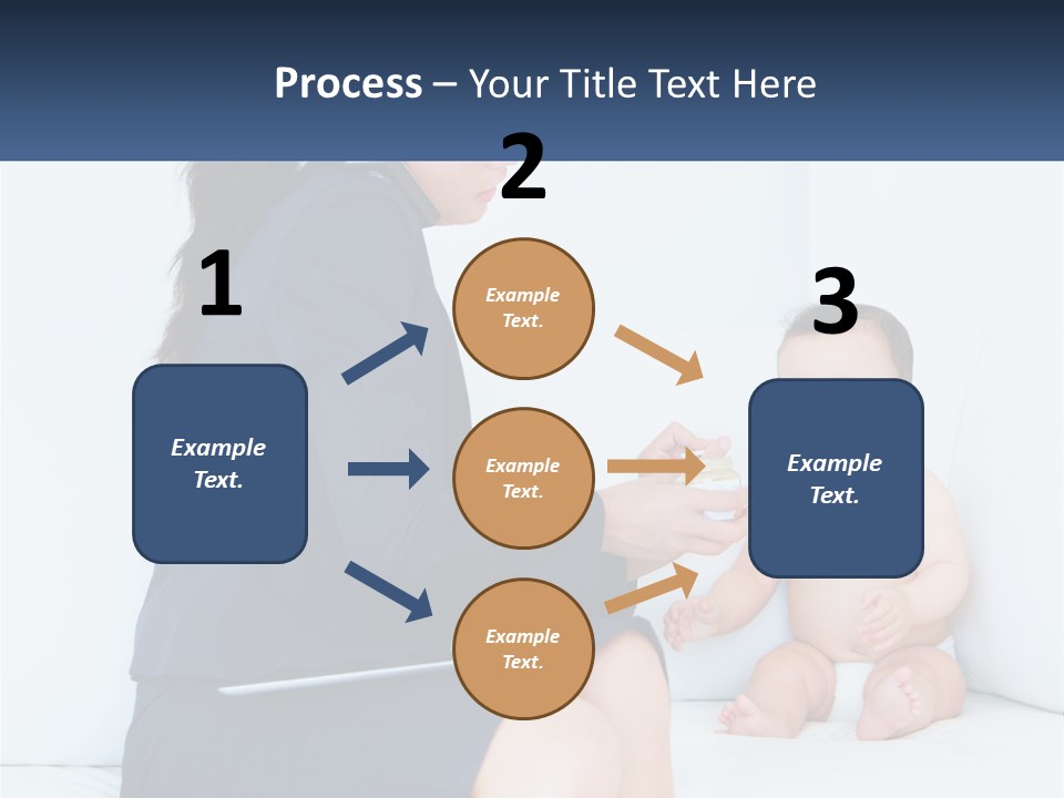 A Woman Feeding A Baby With A Spoon PowerPoint Template