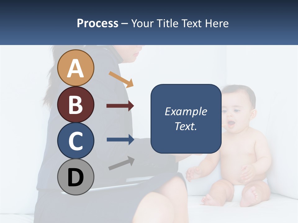A Woman Feeding A Baby With A Spoon PowerPoint Template