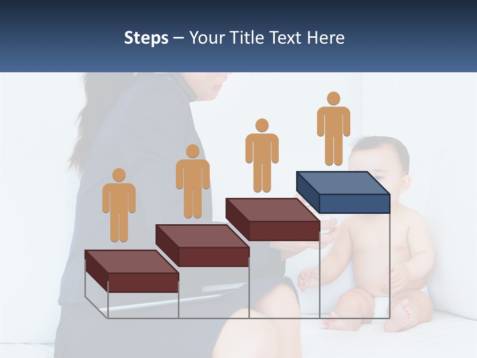 A Woman Feeding A Baby With A Spoon PowerPoint Template