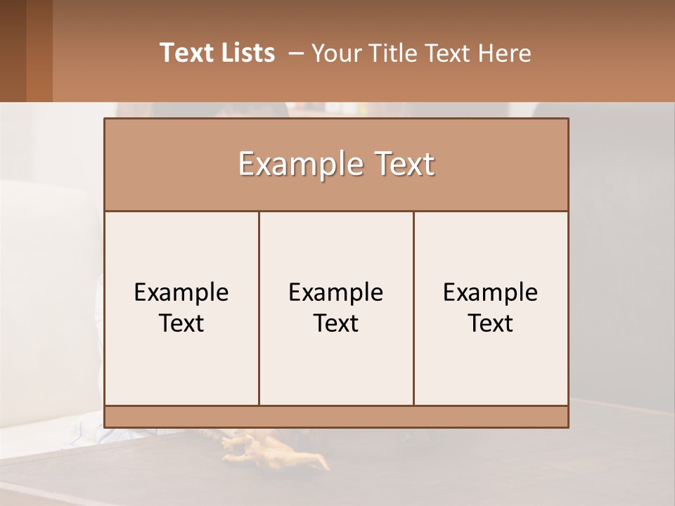 A Young Boy Sitting At A Table With A Toy PowerPoint Template