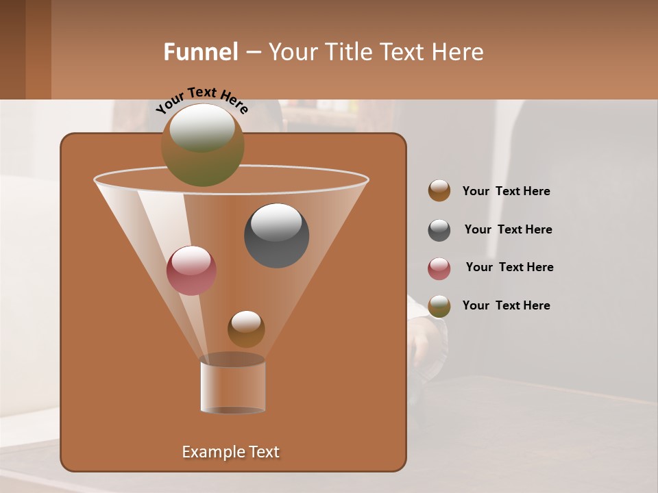 A Young Boy Sitting At A Table With A Toy PowerPoint Template