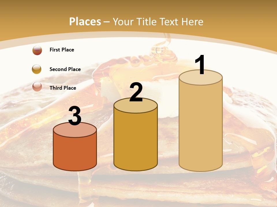 A Stack Of Pancakes With Syrup And Butter On Top PowerPoint Template