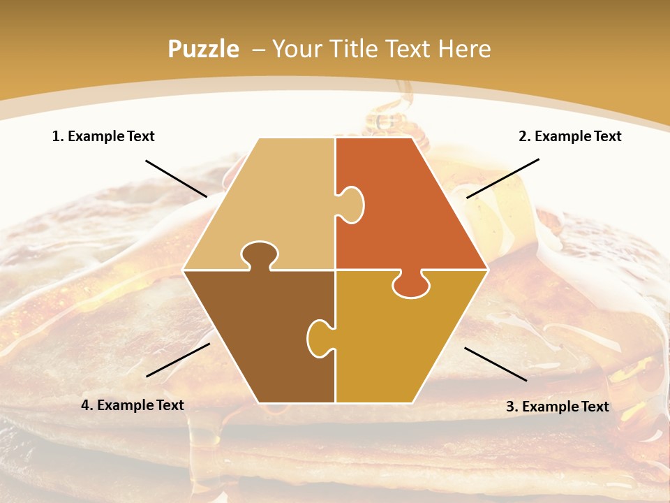A Stack Of Pancakes With Syrup And Butter On Top PowerPoint Template