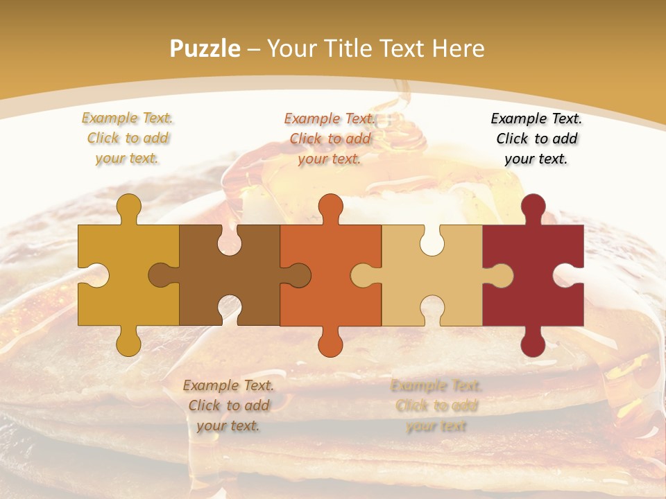 A Stack Of Pancakes With Syrup And Butter On Top PowerPoint Template