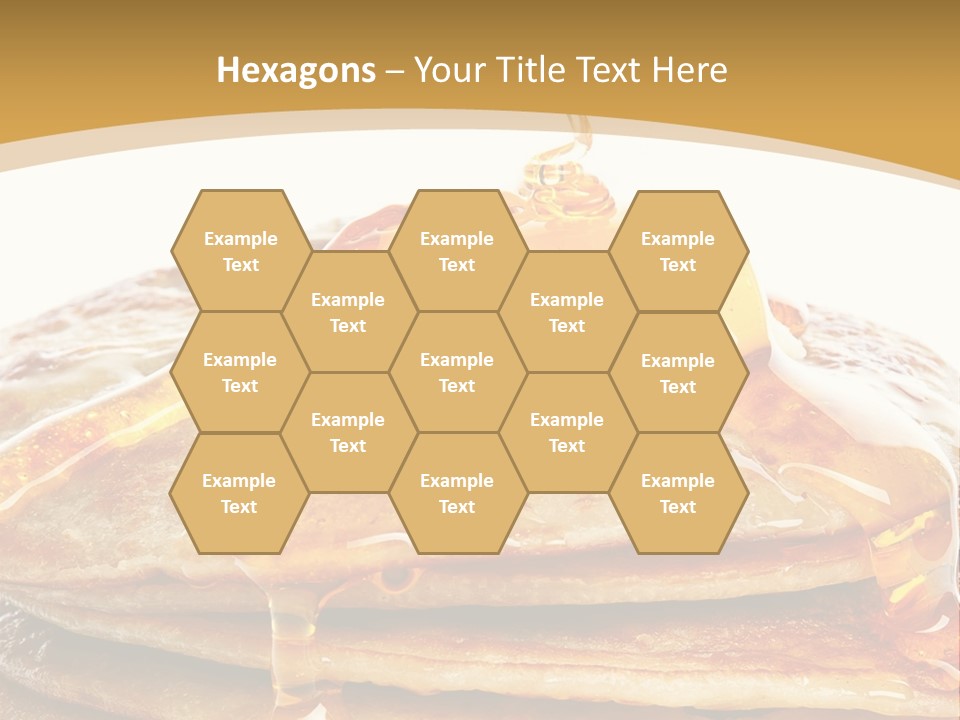 A Stack Of Pancakes With Syrup And Butter On Top PowerPoint Template