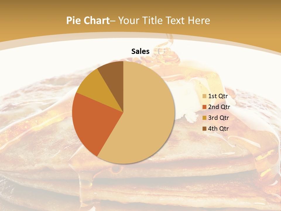 A Stack Of Pancakes With Syrup And Butter On Top PowerPoint Template