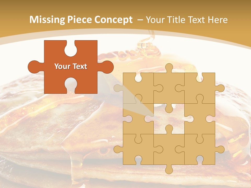 A Stack Of Pancakes With Syrup And Butter On Top PowerPoint Template