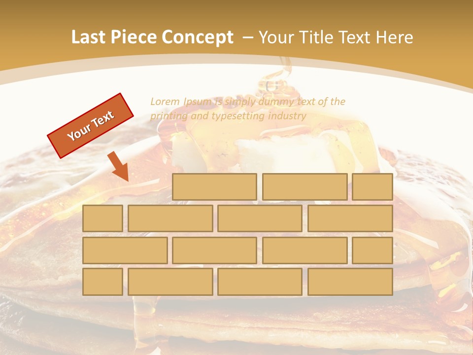 A Stack Of Pancakes With Syrup And Butter On Top PowerPoint Template