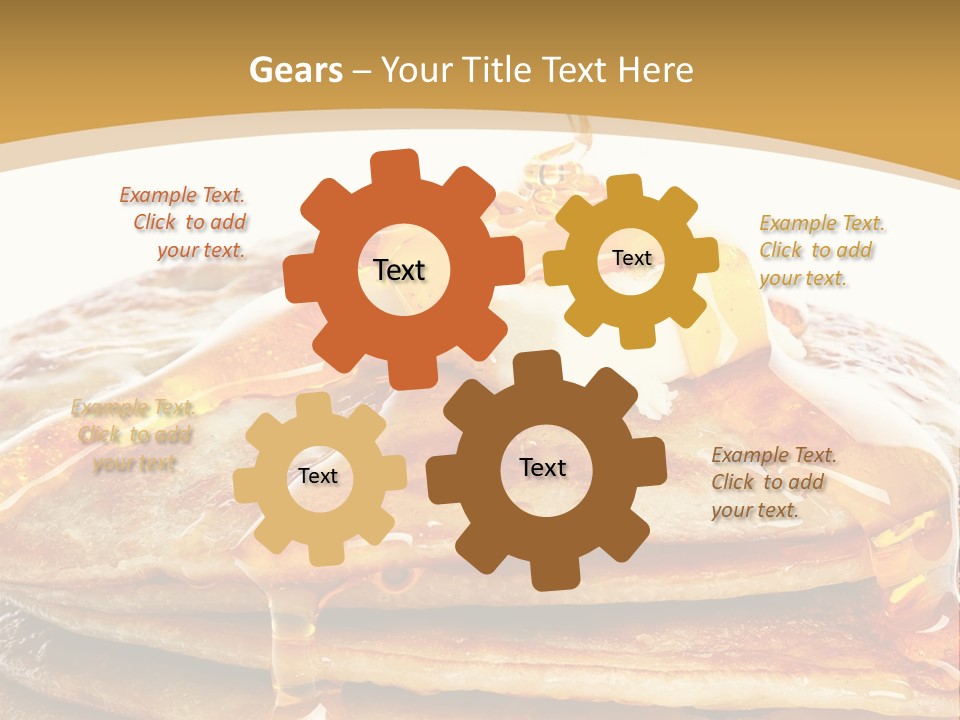 A Stack Of Pancakes With Syrup And Butter On Top PowerPoint Template