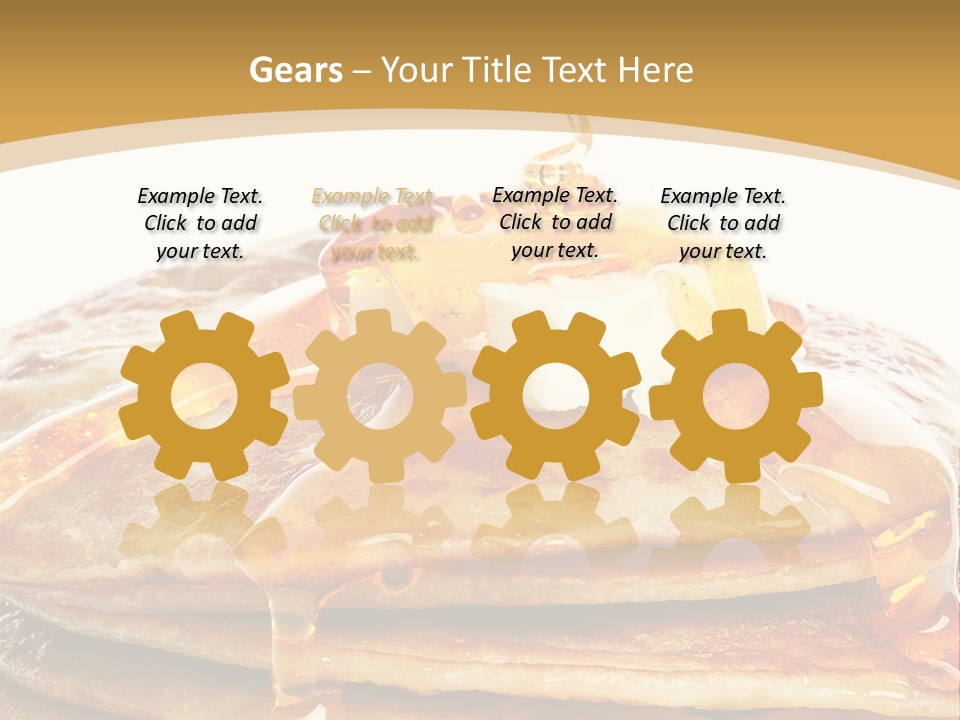A Stack Of Pancakes With Syrup And Butter On Top PowerPoint Template