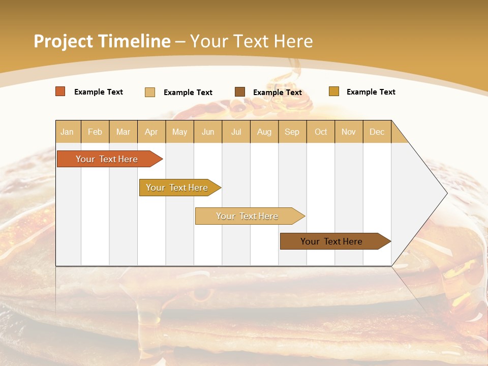 A Stack Of Pancakes With Syrup And Butter On Top PowerPoint Template