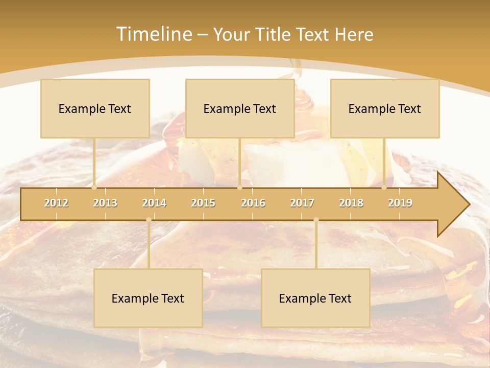 A Stack Of Pancakes With Syrup And Butter On Top PowerPoint Template
