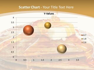 A Stack Of Pancakes With Syrup And Butter On Top PowerPoint Template