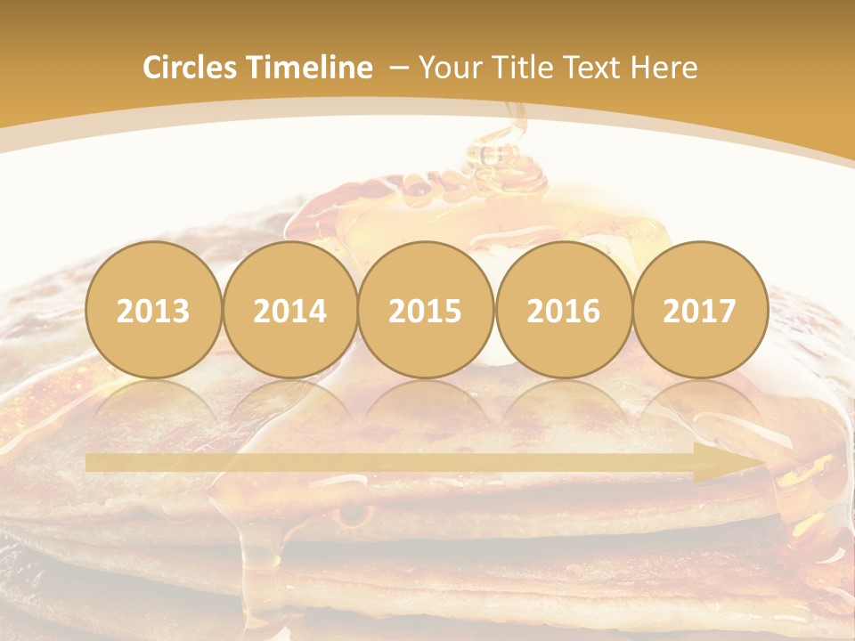 A Stack Of Pancakes With Syrup And Butter On Top PowerPoint Template