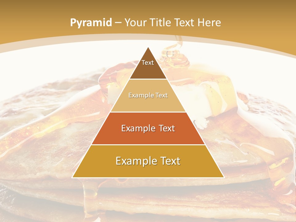 A Stack Of Pancakes With Syrup And Butter On Top PowerPoint Template