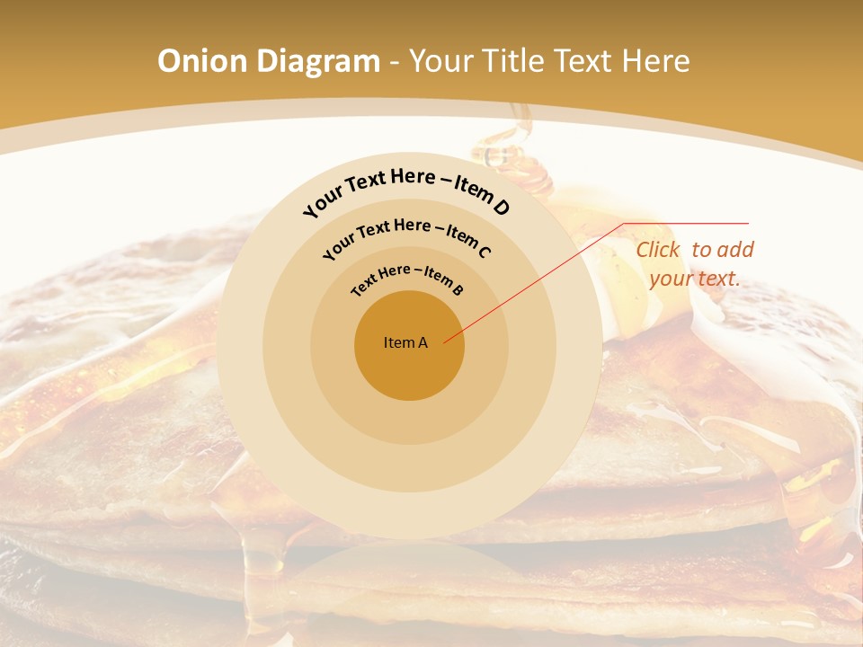 A Stack Of Pancakes With Syrup And Butter On Top PowerPoint Template