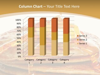 A Stack Of Pancakes With Syrup And Butter On Top PowerPoint Template