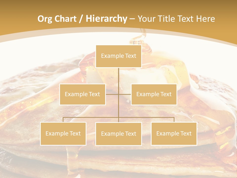 A Stack Of Pancakes With Syrup And Butter On Top PowerPoint Template