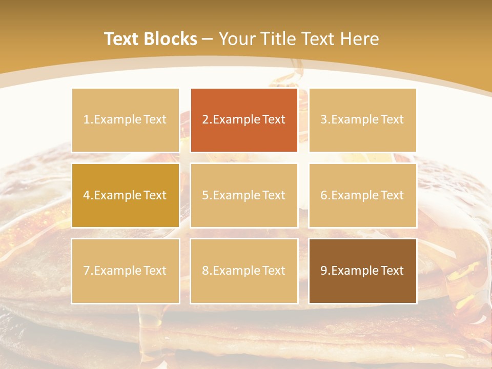 A Stack Of Pancakes With Syrup And Butter On Top PowerPoint Template
